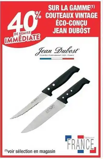 La gamme couteaux vintage éco-conçu jean dubost