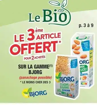 Cora x Carrefour La gamme bjorg offre