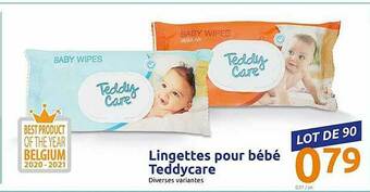Action Lingettes Pour Bébé Teddycare offre