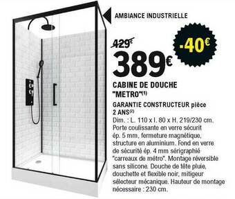 E.Leclerc Brico Cabine De Douche offre