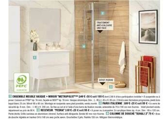 E.Leclerc Brico Ensemble Meuble Vasque + Miroir offre