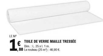 E.Leclerc Brico Toile De Verre Maille Tressée offre