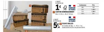 E.Leclerc Brico Carton Déménagement, Film à Bulles offre