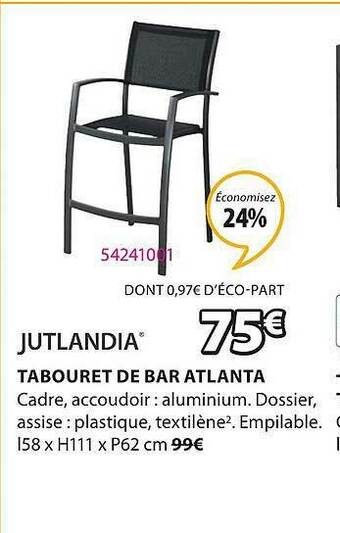 JYSK Tabouret De Bar Atlanta Jutlandia offre