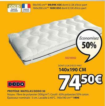 JYSK Protège-matelas Dodo 30 offre