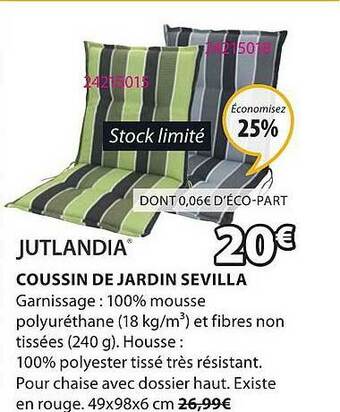 JYSK Coussin De Jardin Sevilla offre