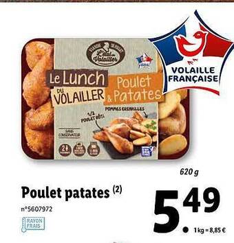 Lidl Poulet Patates offre