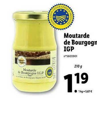 Lidl Moutarde De Bourgogne Igp Saveurs De Nos Régions offre