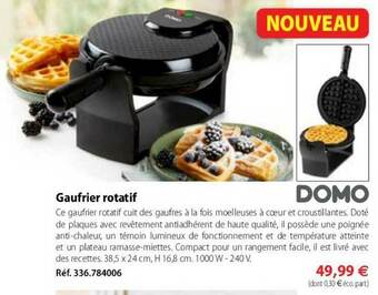 Gaufrier Rotatif Domo