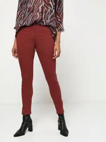 Pantalon push up coupe ajustée - rouge