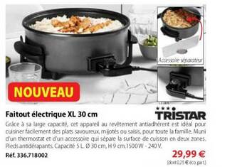 Mathon Faitout électrique Xl 30 Cm Tristar offre