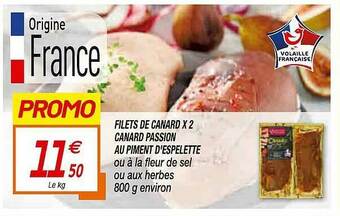Netto Filets De Canard X2 Canard Passion Au Piment D'espelette offre