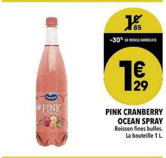 Supeco Pink Cranberry Ocean Spray offre
