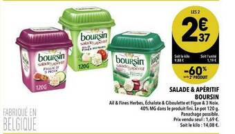 Supeco Salade & Apéritif Boursin offre