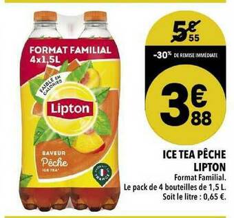 Supeco Ice Tea Pêche Lipton offre
