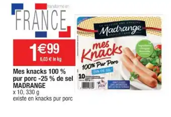 Mes knacks 100% pur porc