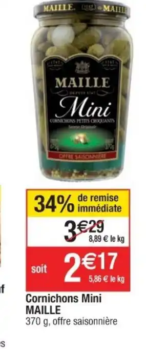 Cora x Carrefour Cornichons Mini Maille offre