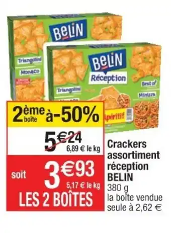 Crackers assortiment réception Belin