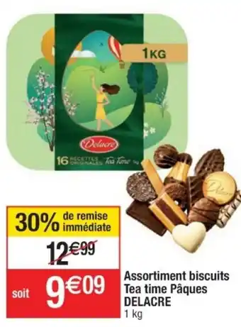 Cora x Carrefour Assortiment biscuits Tea time Pâques offre