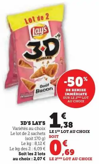 Super U 3d's lay's offre