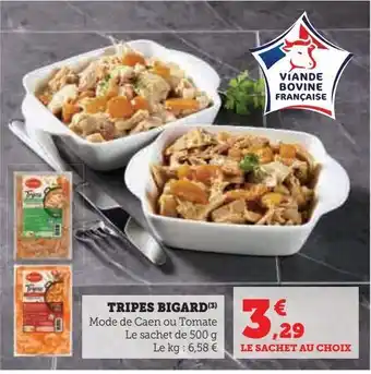 Super U Tripes bigard offre