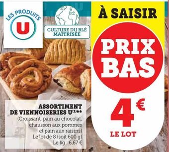 Super U Assortiment de viennoiseries u offre