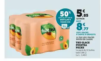 Super U The glace fuzetea peche offre