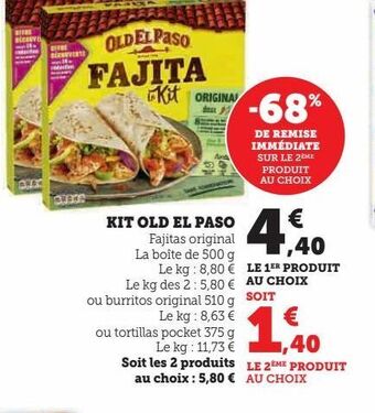 Super U Kit old el paso offre