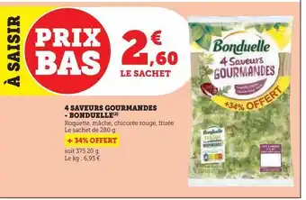 Super U 4 saveurs gourmandes - bonduelle offre