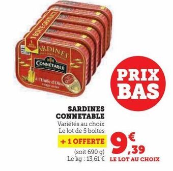 Sardines connetable