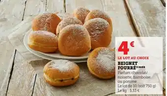 Super U Beignet fourré offre