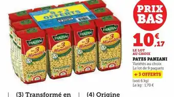 Super U Pates panzani offre
