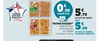 Super U Tripes bigard offre