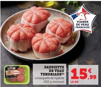 U Express Paupiette de veau tendriade offre