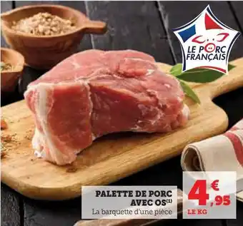 U Express Palette de porc avec os offre