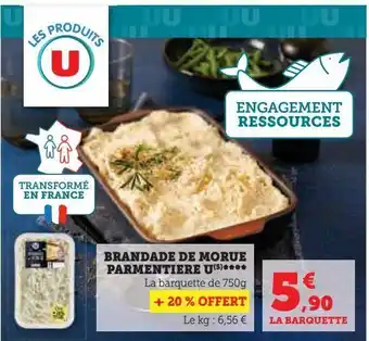 U Express Brandade de morue parmentiere u offre