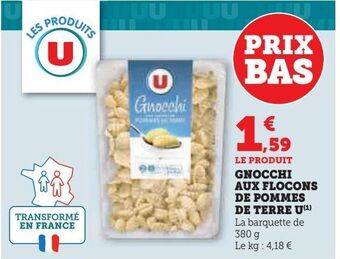 U Express Gnocchi aux flocons de pommes de terre u offre