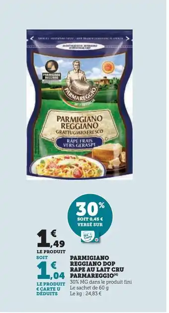Parmigiano reggiano dop rape au lait cru parmareggio