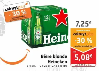 Colruyt Bière blonde heineken offre