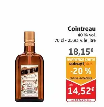 Colruyt Cointreau offre