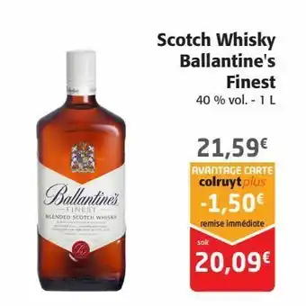 Colruyt Scotch whisky ballantine's finest offre