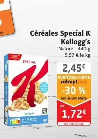 Colruyt Céréales spécial k kellogg's offre