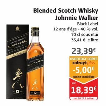 Colruyt Blended scotch whisky johnnie walker offre