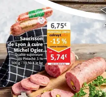 Saucisson de lyon Ă cuire michel ogier