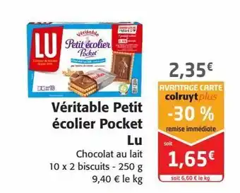 Véritable petit écolier pocket lu