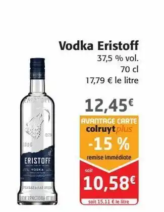 Colruyt Vodka eristoff offre