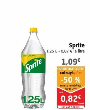 Colruyt Sprite offre