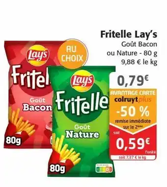 Colruyt Fritelle lay's offre