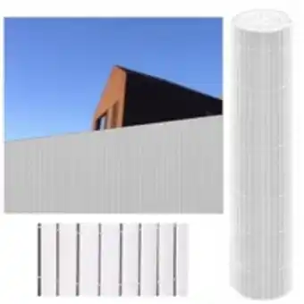 E.Leclerc Brico Canisse pvc double face blanc| composite pvc 1000g/m2| occultation 95%| dimensions 1,5x3 m offre