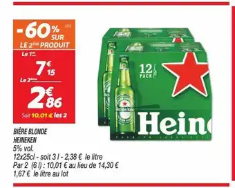 Netto Bière blonde heineken offre